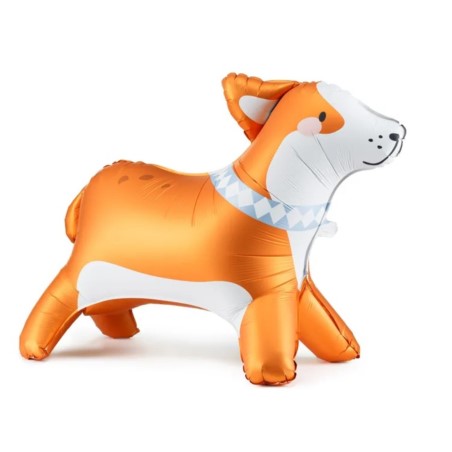 Stojący balon foliowy Corgi, 88x70 cm, mix