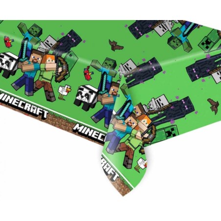 Obrus plastikowy Minecraft, 120x180 cm