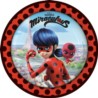Talerze Miraculous  papier 23 cm / 8szt.