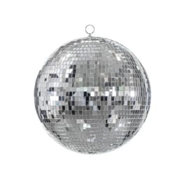 Kula lustrzana disco, srebrny, 30 cm