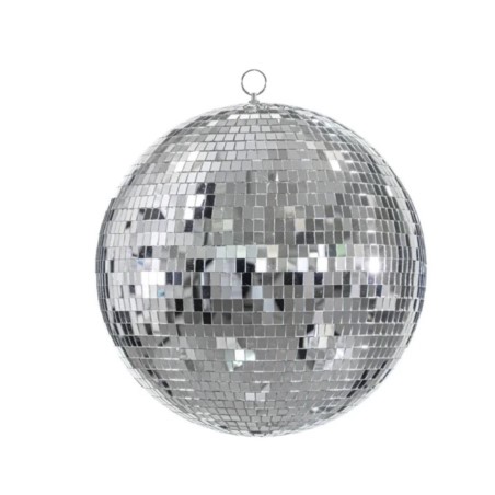 Kula lustrzana disco, srebrny, 30 cm