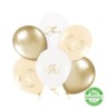 Balony lateksowe Mąż/Żona 12 cali 6 szt. zestaw