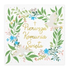 Serwetki ''Pierwsza Komunia Święta'', 33x33 cm, mi