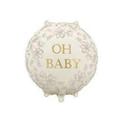 Balon foliowy pastylka Oh Baby, 35x35 cm