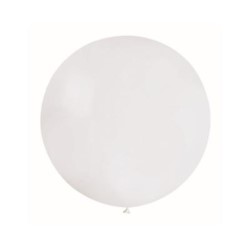 Balon G40, kula pastel 1.00m biała