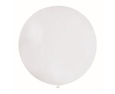 Balon G40, kula pastel 1.00m biała
