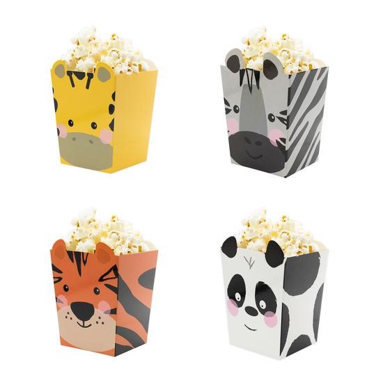 Pudełka na popcorn Zwierzątka 4 szt Pudełka na popcorn Zwierzątka 4 szt