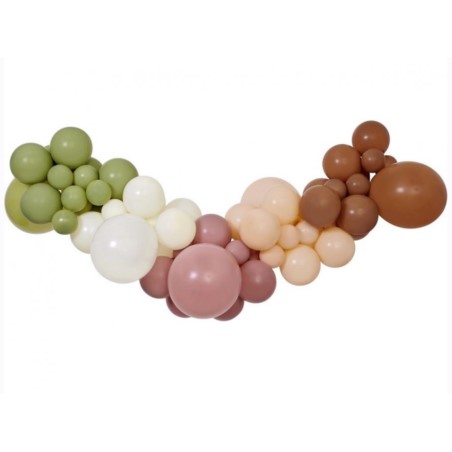 Girlanda balonowa DIY Boho, 65 szt.