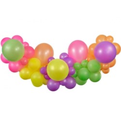 Girlanda balonowa DIY Fluorescencyjna, 65 szt.