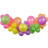 Girlanda balonowa DIY Fluorescencyjna, 65 szt.