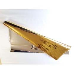 Folia celofan arkusz 50x70 cm. złoty 50 szt.