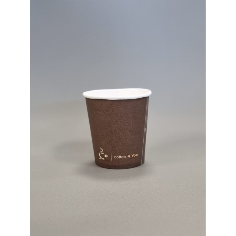 Kubek papierowy z nadrukiem COFFE 4YOU 100ml Kubek papierowy z nadrukiem COFFE 4YOU 100ml