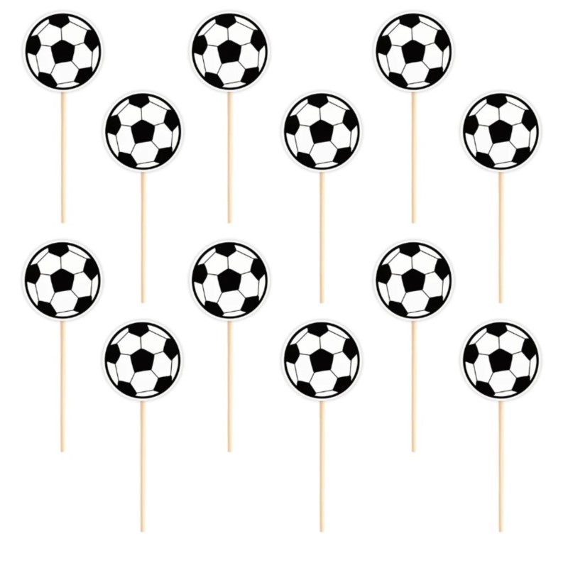 Toppery na tort Football 12szt. Toppery na tort Football 12szt.