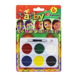 Farby do malowania twarzy i ciała 6 kol.