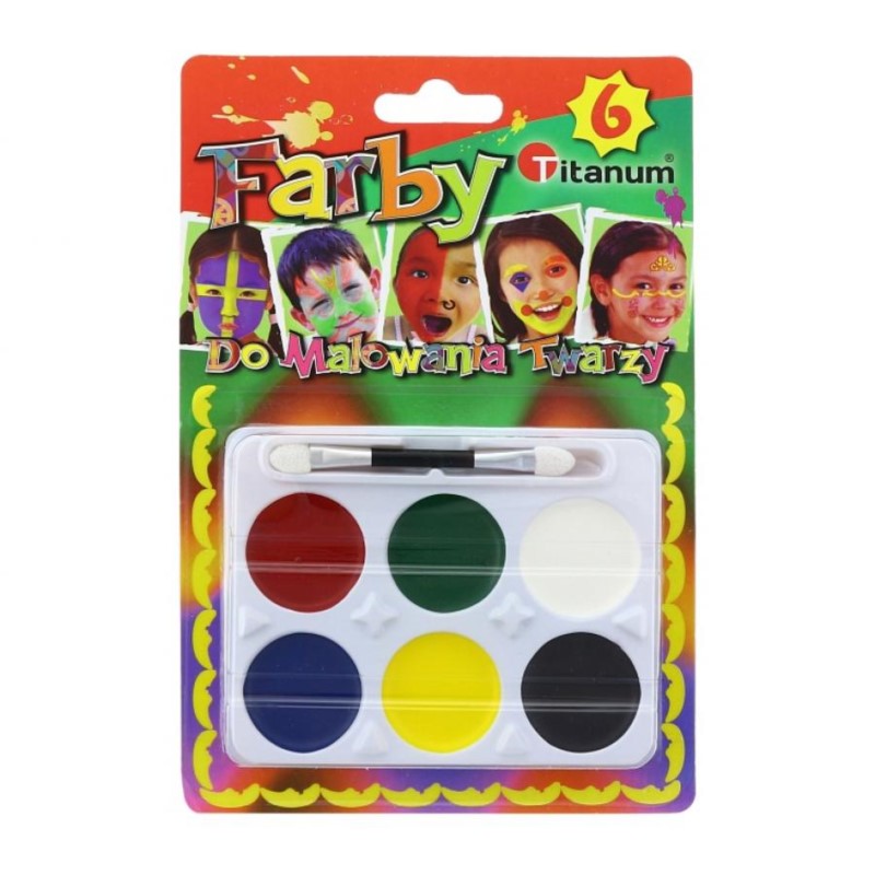 Farby do malowania twarzy i ciała 6 kol.
