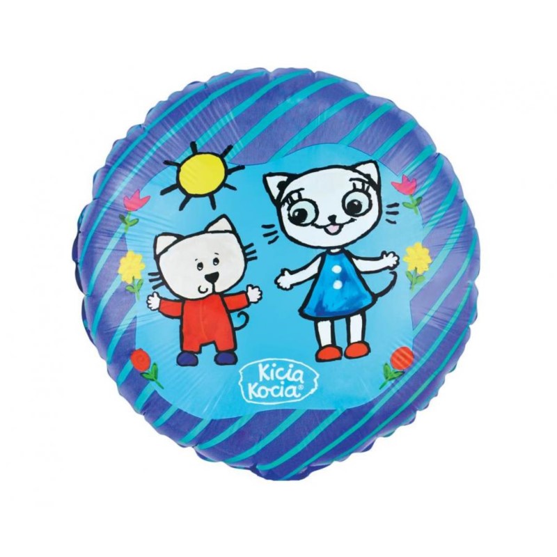 Balon foliowy Kicia Kocia i Nunuś, 18" Balon foliowy Kicia Kocia i Nunuś, 18"