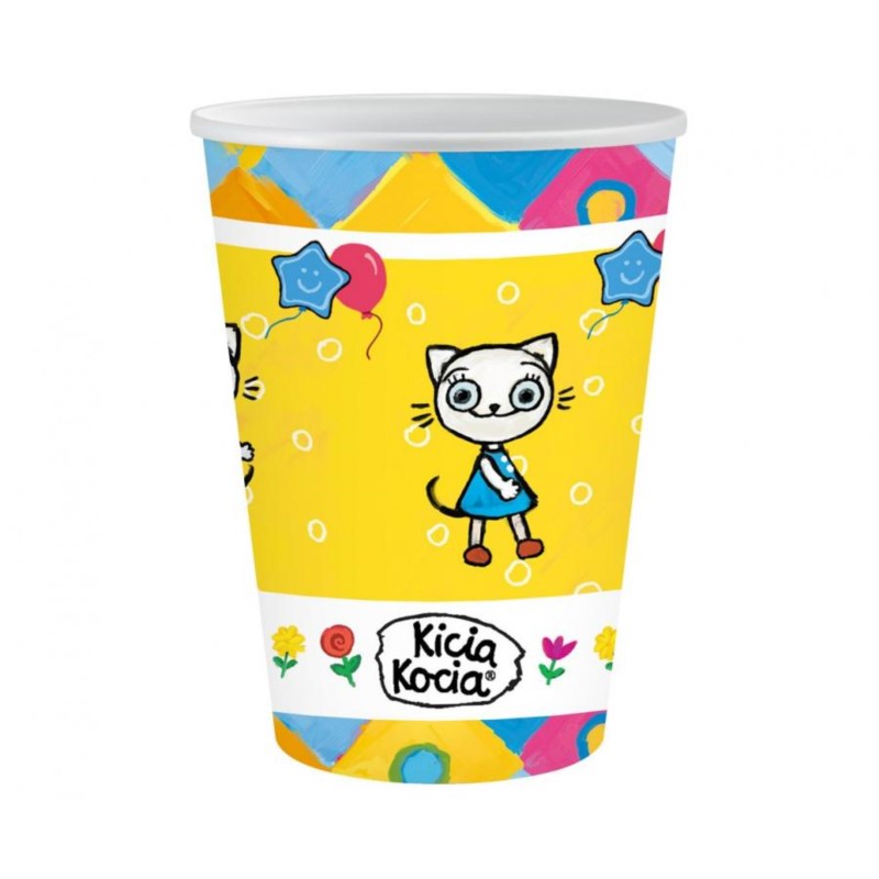 Kubeczki pap. Kicia Kocia (licencja), 250 ml Kubeczki pap. Kicia Kocia (licencja), 250 ml