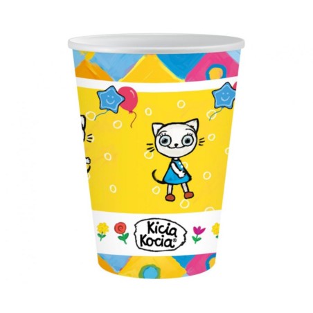 Kubeczki pap. Kicia Kocia (licencja), 250 ml
