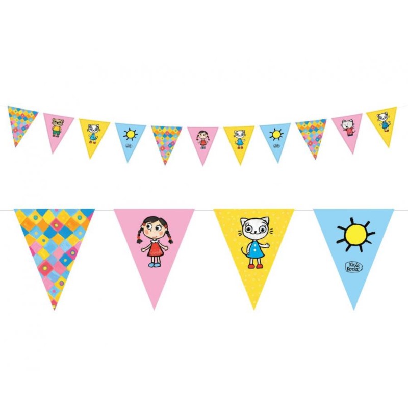 Girlanda flagi pap. Kicia Kocia (licencja), 2,5 m, Girlanda flagi pap. Kicia Kocia (licencja), 2,5 m,