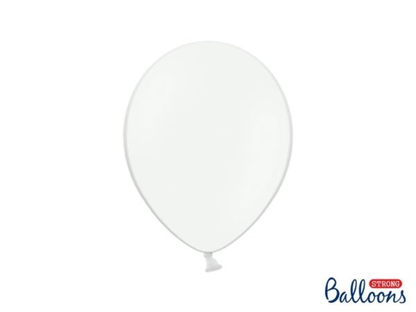 Balony Strong 27cm,Pastel Pure White Balony Strong 27cm,Pastel Pure White