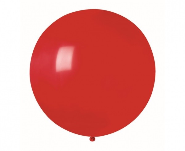 Balon G40, kula pastelowa CZERWONA, 100cm Balon G40, kula pastelowa CZERWONA, 100cm