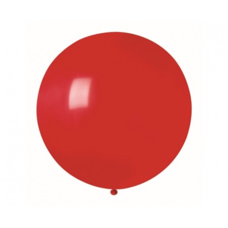 Balon G40, kula pastelowa CZERWONA, 100cm