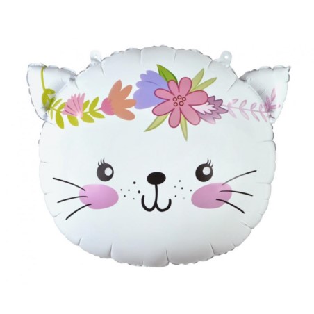 Balon foliowy Kotek, 44x35 cm (głowa)