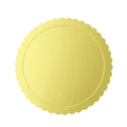 Tacka do babeczek okrągła złota 20cm 1szt