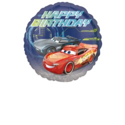 Balon foliowy "Cars - Happy Birthday" 43 cm 1 szt.