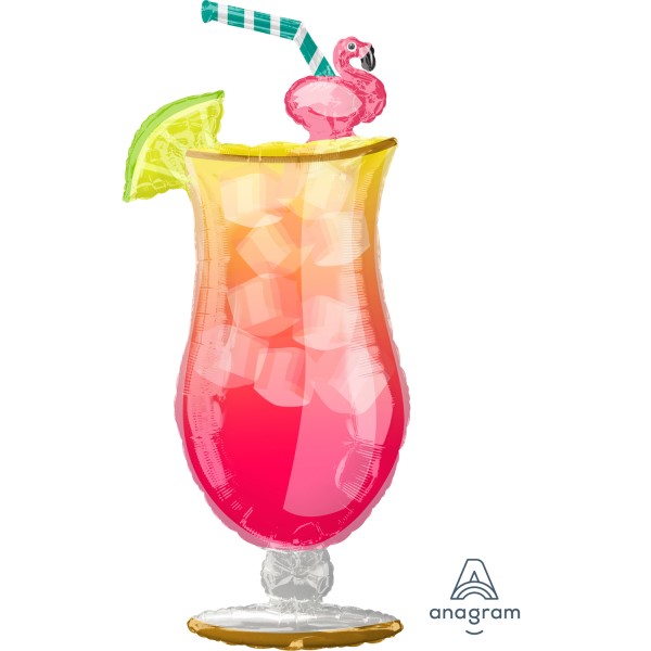 Balon foliowy "Let's Flamingle Tropical Drink"