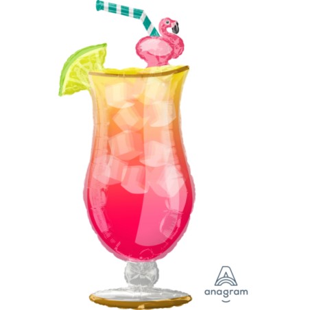 Balon foliowy "Let's Flamingle Tropical Drink"