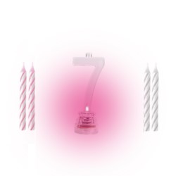 Świeczka cyfra LED "7" 8,5cm