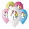 Balony Premium "Jednoroźec" nad kolor. 12" / 5 szt