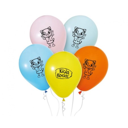 Balony Kicia Kocia, 12"/ 5 szt.