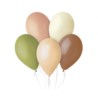 Balony Premium Hel, kolory natury, 13 cali/ 5 szt.