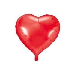 Balon foliowy Serce, 45cm, czerwony