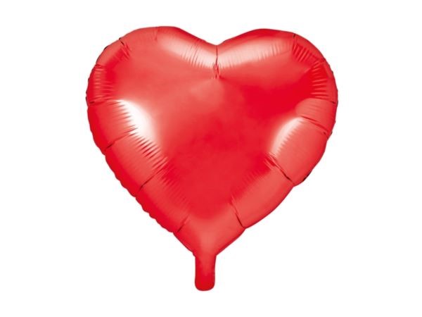Balon foliowy Serce, 45cm, czerwony