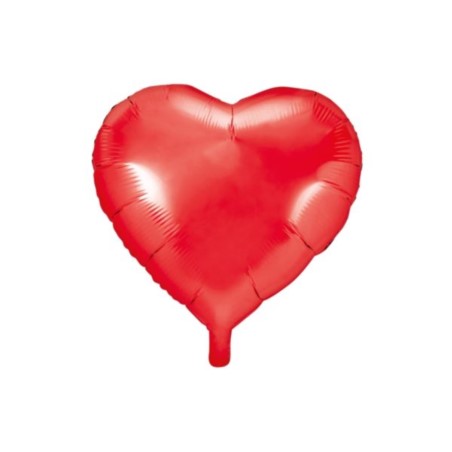 Balon foliowy Serce, 45cm, czerwony