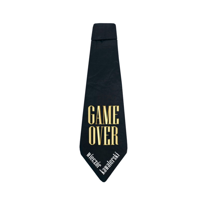 Krawat Game Over - B&G Party, 10x32 cm Krawat Game Over - B&G Party, 10x32 cm