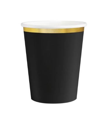 Kubek czarny Classic Gold 220ml 6szt. Kubek czarny Classic Gold 220ml 6szt.