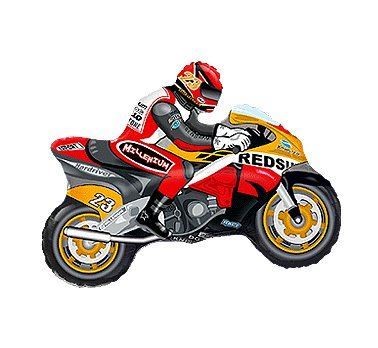 Balon, foliowy 24" FX - "Motor" czerwony