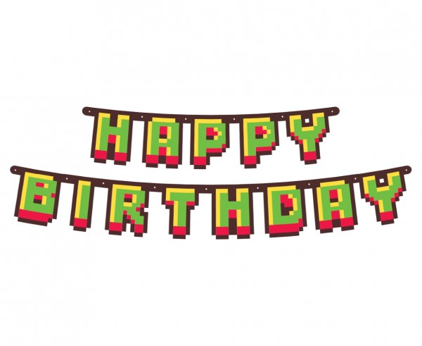Girlanda papierowa Happy Birthday - Game On, 160 c Girlanda papierowa Happy Birthday - Game On, 160 c