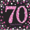 Serwetki HB "70" uroczysto, różowy