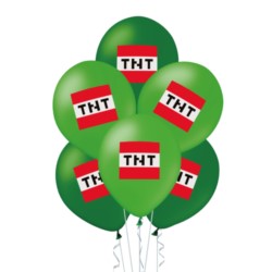 Balony 12" kolorowe TNT Minecraft 12szt