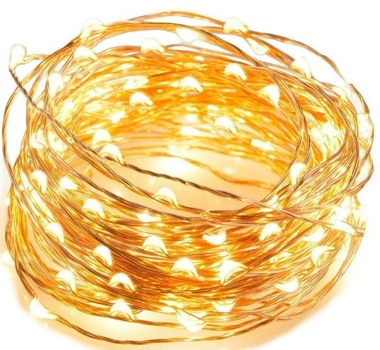 Lampki LED drucik 10m / Ciepłe Lampki LED drucik 10m / Ciepłe