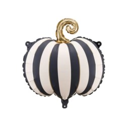 Balon foliowy Dynia w paski, 39x38 cm