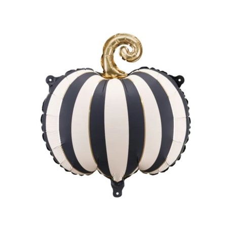 Balon foliowy Dynia w paski, 39x38 cm