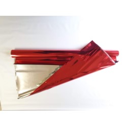 Folia celofan arkusz 70x100 cm. czerwony 50 szt.