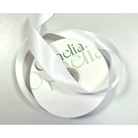 Wstążka satynowa, OPHELIA WHITE, 25mm/32m