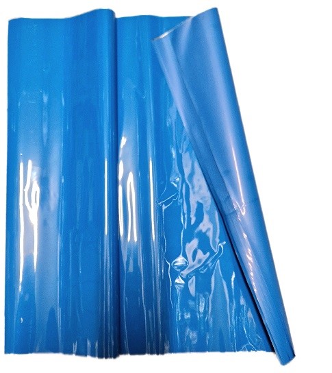 Folia celofan arkusz 50x70cm. niebieski mat 50szt.